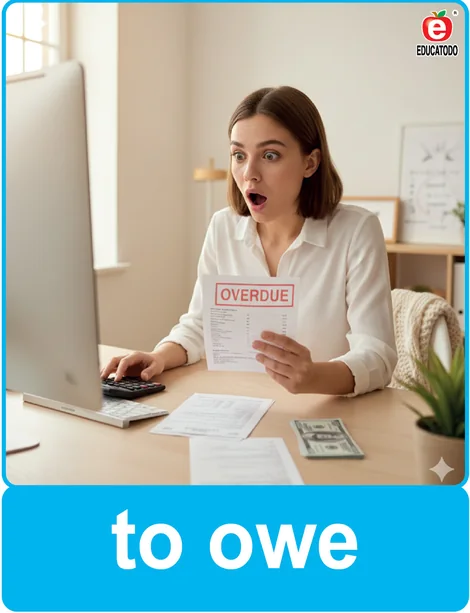 Tarjeta física: to owe